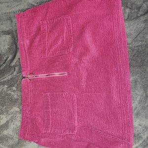 Pink corduroy skirt,  size XXL